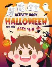 Halloween Activity Book For Kids Ages 4-8