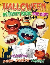 Halloween Activity Book For Kids Ages 4-8