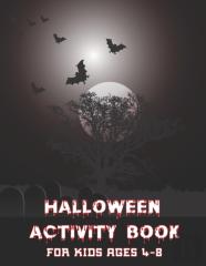 Halloween Activity Book For Kids Ages 4 - 8