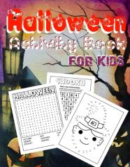 Halloween Activity Book For Kids Ages 4-8