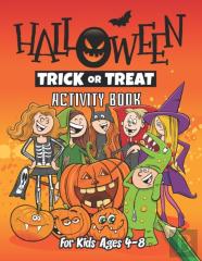 Halloween Activity Book For Kids Ages 4-8