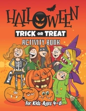 Halloween Activity Book For Kids Ages 4-8