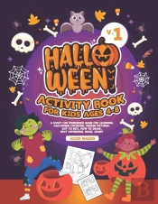 Halloween Activity Book For Kids Ages 4-8 V.1