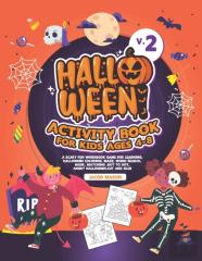 Halloween Activity Book For Kids Ages 4-8 V.2