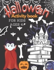 Halloween Activity Book For Kids Ages 4+