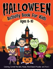 Halloween Activity Book For Kids Ages 6-10