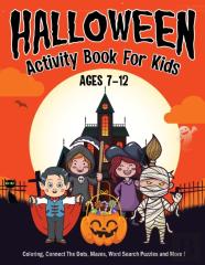 Halloween Activity Book For Kids Ages 7-12