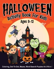 Halloween Activity Book For Kids Ages 9-12