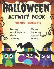 Halloween Activity Book For Kids Grades K-1