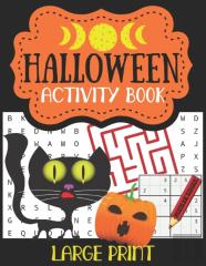 Halloween Activity Book Large Print