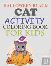 Halloween Black Cat Activity Coloring Book For Kids