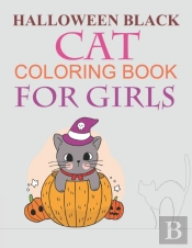 Halloween Black Cat Coloring Book For Girls
