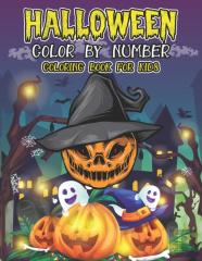 Halloween Color By Number Coloring Book For Kids