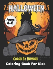 Halloween Color By Number Coloring Book For Kids