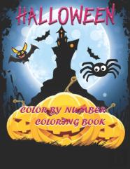 Halloween Color By Number Coloring Book
