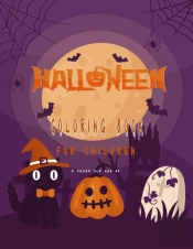 Halloween Coloring Book For Children 3 Years Old And Up