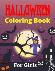 Halloween Coloring Book For Girls
