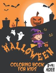 Halloween Coloring Book For Kids 2-4 Ages