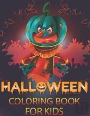 Halloween Coloring Book For Kids 4-8
