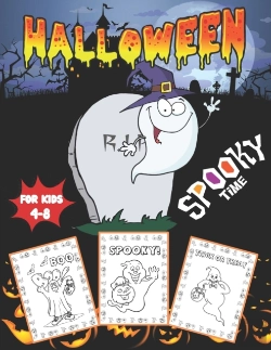 Bertrand.pt - Halloween Coloring Book For Kids Age 4-8