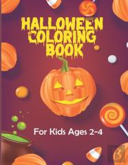 Halloween Coloring Book For Kids Ages 2-4