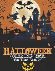 Halloween Coloring Book For Kids Ages 2-9