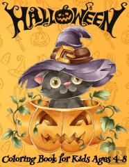 Halloween Coloring Book For Kids Ages 4-8