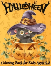 Halloween Coloring Book For Kids Ages 4-8