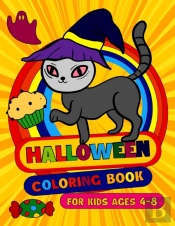 Halloween Coloring Book For Kids, Ages 4-8