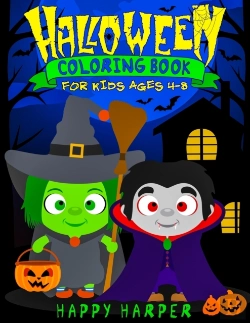Bertrand.pt - Halloween Coloring Book For Kids Ages 4-8