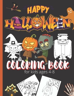 Bertrand.pt - Halloween Coloring Book For Kids Ages 4-8