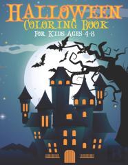 Halloween Coloring Book For Kids Ages 4-8