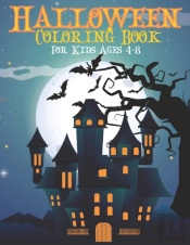 Halloween Coloring Book For Kids Ages 4-8