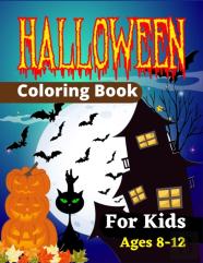 Halloween Coloring Book For Kids Ages 8-12