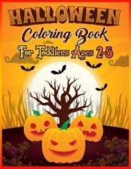 Halloween Coloring Book Toddlers Ages 2-5