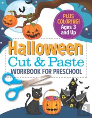 Halloween Cut And Paste Workbook For Preschool