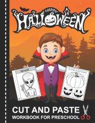 Halloween Cut And Paste Workbook For Preschool