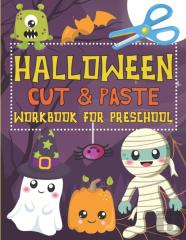 Halloween Cut & Paste Workbook For Preschool