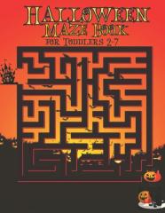 Halloween Maze Book For Toddlers 2-7
