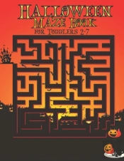 Halloween Maze Book For Toddlers 2-7