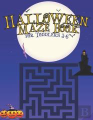 Halloween Maze Book For Toddlers 3-6