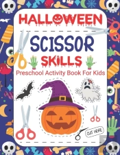 Halloween Scissor Skills Activity Book For Kids