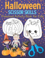 Halloween Scissor Skills Preschool Activity Book For Kids
