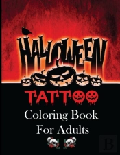 Halloween Tattoo Coloring Book For Adults