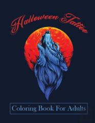 Halloween Tattoo Coloring Book For Adults