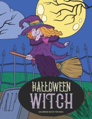 Halloween Witch Coloring Book For Kids