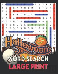Halloween Word Search Large Print