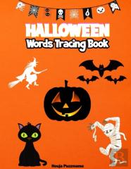 Halloween Words Tracing Book