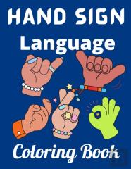 Hand Sign Language Coloring Book