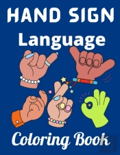 Hand Sign Language Coloring Book